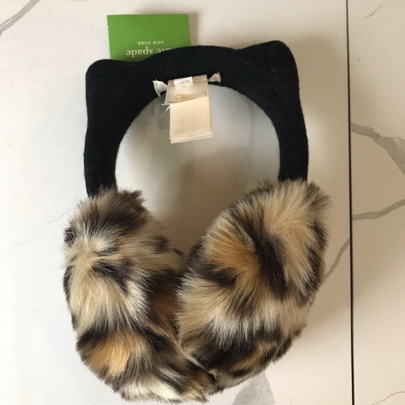 kate spade Other - Kate Spade Black leopard Earmuffs for girls